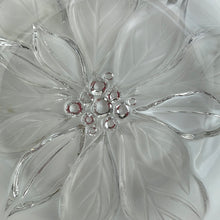 Load image into Gallery viewer, Vintage Mikasa Studio Nova Crystal Round Candy/Nut dish with Poinsettia Relief