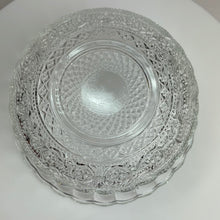 Load image into Gallery viewer, Kig Malaysia Glass Bowls with Fleur de Lis Pattern, Mid Century Glassware
