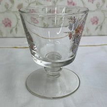 Load image into Gallery viewer, Vintage Floral Footed Juice Glasses/Sherbert Cups - Set of 3