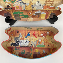 Load image into Gallery viewer, Noah’s Ark Tin, Colorful Vintage Cookie Tin