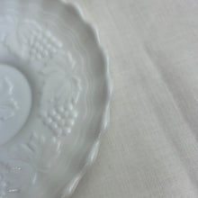 Load image into Gallery viewer, Imperial Glass Grape Cluster Pattern Footed Milk Glass Plate