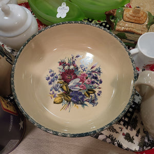 Home & Garden Party Stoneware Floral Pasta Bowl