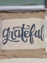 Load image into Gallery viewer, Hook Rug Pillow - Grateful