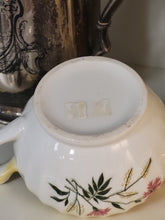 Load image into Gallery viewer, Vintage Creamer with Scalloped Edge and Yellow Ombre with Floral Design