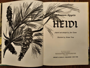 Vintage Heidi by Johanna Spyri illustrated by Miriam Troop