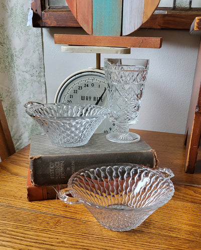 1960's Indiana Honeycomb Glass Candy Dish