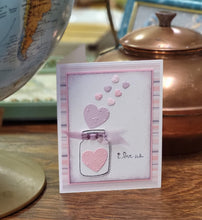 Load image into Gallery viewer, Handmade Hearts - Pink and Purple Heart Cards