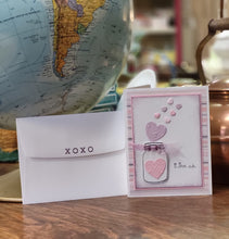 Load image into Gallery viewer, Handmade Hearts - Pink and Purple Heart Cards
