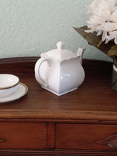 Load image into Gallery viewer, White Embossed Teapot with Rhinestones