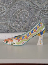 Load image into Gallery viewer, Decorative Hand Painted Ceramic High Heeled Shoe.