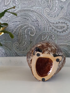 Hosley Owl Ceramic Vase/Kitchen Tool Holder