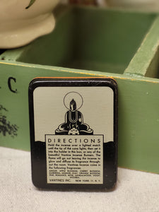 Antique 1920 Vantine’s tin incense box deco