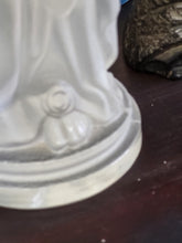 Load image into Gallery viewer, Vintage Frosted Glass Mary with Rosary