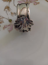 Load image into Gallery viewer, Vintage Felt Lined Silver Plate Napkin Ring Heavily Embossed with Leaf and Grapes