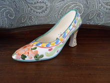 Load image into Gallery viewer, Decorative Hand Painted Ceramic High Heeled Shoe.