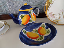 Load image into Gallery viewer, California Pantry Classic Ceramics, Blue Teapot with Tray