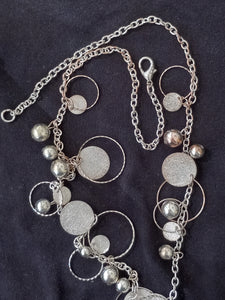 Vintage Silver Bangle Type 36-inch Necklace