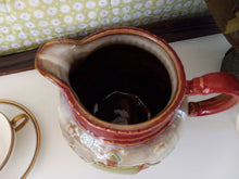 Load image into Gallery viewer, Winter Scene Pitcher with Embossed Log Cabin and Pine Trees
