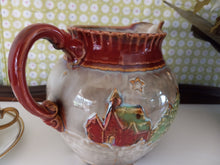Load image into Gallery viewer, Winter Scene Pitcher with Embossed Log Cabin and Pine Trees