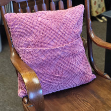 Load image into Gallery viewer, Pink Chenille 18&quot; Pillow