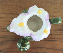 Load image into Gallery viewer, World Bazaar Hand Painted Iris Shaped Teapot