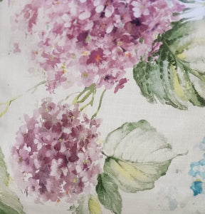 Handmade Hydrangea and Chenille Pillow