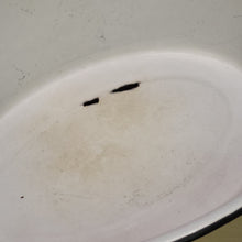 Load image into Gallery viewer, Enamelware black and white oval tub 1950&#39;s