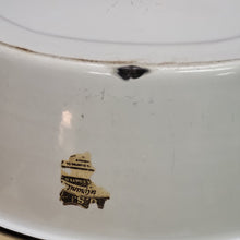 Load image into Gallery viewer, Enamelware black and white oval tub 1950&#39;s
