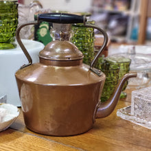 Load image into Gallery viewer, Vintage Portuguese Copper Kettle Teapot Wood Handle