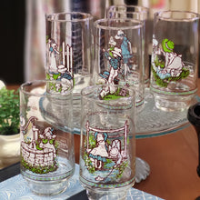 Load image into Gallery viewer, Holly Hobbie Coca Cola Collector Glasses - Set of 6.