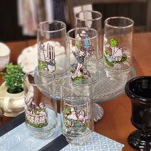 Load image into Gallery viewer, Holly Hobbie Coca Cola Collector Glasses - Set of 6.