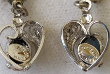 Load image into Gallery viewer, Zeidell&#39;s Black Tourmaline Stone in Heart Shaped Earrings