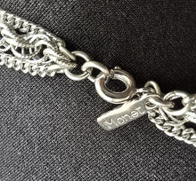Load image into Gallery viewer, Monet 3 Chain 56 inch Silver Necklace