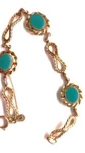 AM CO 14 C.G. Turquoise Color Gemstone Bracelet