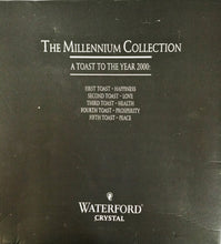Load image into Gallery viewer, Waterford Crystal The Millennium Collection &quot;Love Toasting Flute Pair&quot; to the Year 2000 #25