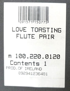 Waterford Crystal The Millennium Collection "Love Toasting Flute Pair" to the Year 2000 #25