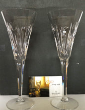 Load image into Gallery viewer, Waterford Crystal The Millennium Collection &quot;Love Toasting Flute Pair&quot; to the Year 2000 #25