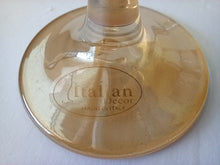 Load image into Gallery viewer, Vintage From &quot;Italian Decor &quot; Colored Crystal Etched Wine Glasses - Set of 6 in Original Box