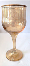Load image into Gallery viewer, Vintage From &quot;Italian Decor &quot; Colored Crystal Etched Wine Glasses - Set of 6 in Original Box