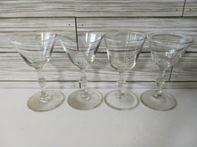 Load image into Gallery viewer, Vintage Cocktail Stemware Martini Glasses, Set of 4 Classic Minimalist Barware