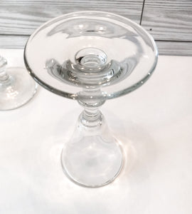 Set of 7 Vintage Cordial Cone Shaped Glasses with Stylized Stems - Mid-Century Style Glassware for Elegant Entertaining