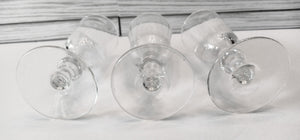 Set of 3 Vintage Mini Clear Cordial/Shot Glasses