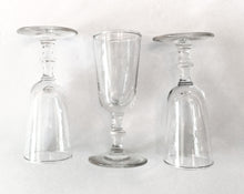 Load image into Gallery viewer, Set of 3 Vintage Mini Clear Cordial/Shot Glasses
