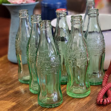 Load image into Gallery viewer, Vintage 50/60&#39; 6oz Coke bottles from 6 different Bottling Locations