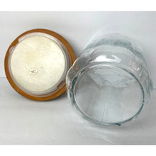 Load image into Gallery viewer, Fruit Basket Cannister Ribbed Glass Container Jar with Fruit Design Lid