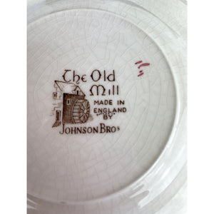 Vintage Johnson Brothers "The Old Mill" Dessert Plate Replacement
