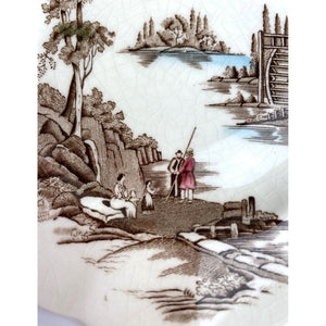 Vintage Johnson Brothers "The Old Mill" Dessert Plate Replacement
