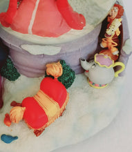 Load image into Gallery viewer, Disney&#39;s Beauty and the Beast Musical Snow Globe with the Beast Feeding Birds