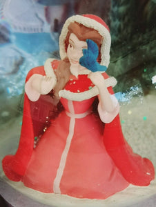 Disney's Beauty and the Beast Musical Snow Globe with the Beast Feeding Birds