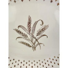 Load image into Gallery viewer, Vintage Homer Laughlin Fleur de Lis Golden Wheat pattern Platter